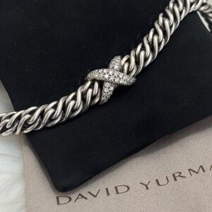 David Yurman Diamond X Lyrica Bracelet .925
